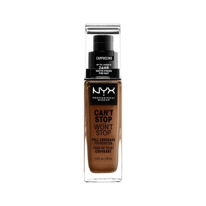Nyx Professional Makeup Can't Stop Won't Stop Full Coverage Foundation Cappuccino