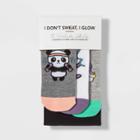 Ev Holiday Women's Socks And Leggings Set I Don't Sweat I Glow - Gray/white L/xl,