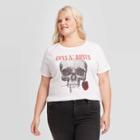 Bravado Women's Guns N' Roses Plus Size Short Sleeve T-shirt (juniors') - White 1x, Women's,