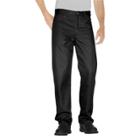 Dickies Men's Big & Tall Regular Straight Fit Twill 5- Pocket Staydark Work Pants- Black