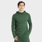 Men's Long Sleeve Upf T-shirt - All In Motion Dark Green