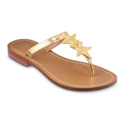 Lilly Pulitzer For Target Women's Gold Sandals -