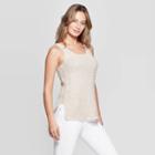 Women's Sleeveless Scoop Neck Sweater Tank Top - Universal Thread Cream (ivory)