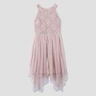 Lots Of Love By Speechless Girls' Sleeveless Lace Dress - Pink