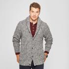 Men's Button-up Shawl Cardigan - Goodfellow & Co Cement