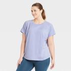 Women's Plus Size Essential Crewneck Short Sleeve T-shirt - All In Motion Lilac Purple