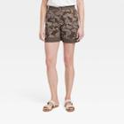 Women's High-rise Relaxed Fit Pull-on Shorts - Knox Rose Brown Floral