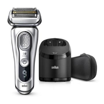 Braun Series 9-9370cc Men's Rechargeable Wet & Dry Electric Foil Shaver With Clean & Charge