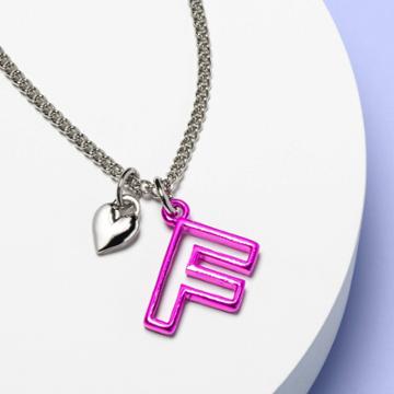 More Than Magic Girls' Monogram Letter F Necklace - More Than