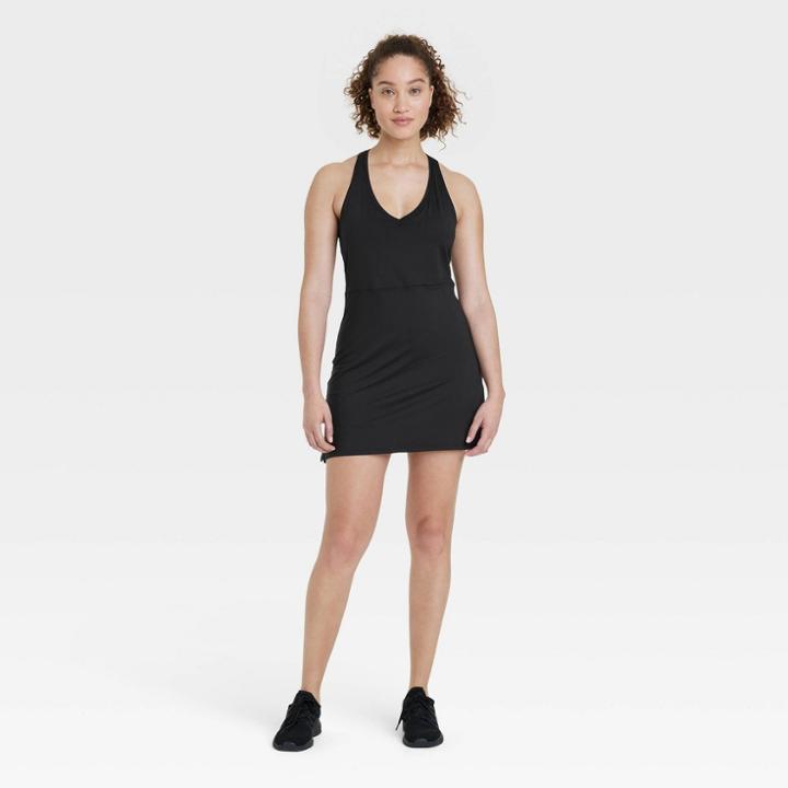 Women's Tennis Dress - All In Motion Black