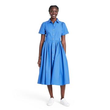 Short Sleeve Shirtdress - Alexis For Target Blue Xxs