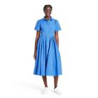 Short Sleeve Shirtdress - Alexis For Target Blue Xxs