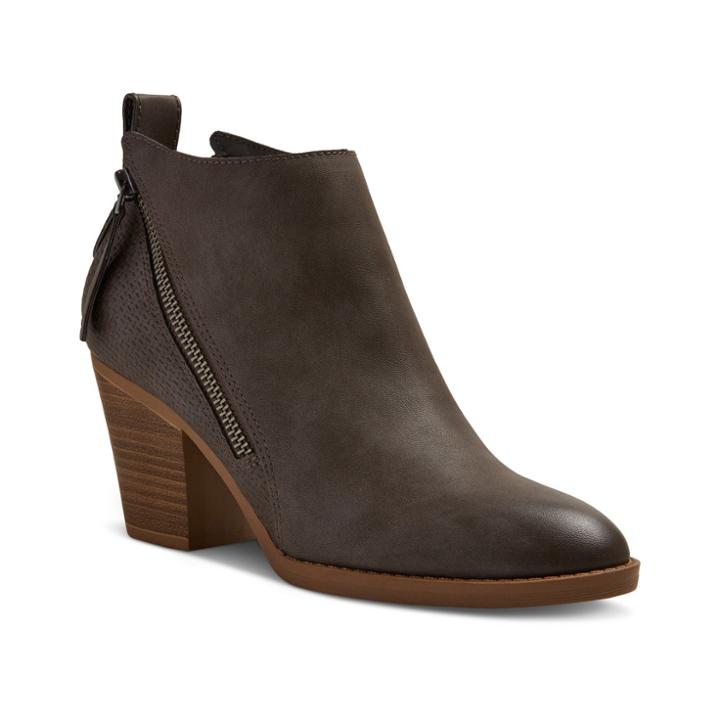 Dv Brand Women's Dv Jameson Double Side Zip Booties - Gray