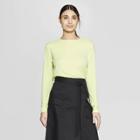 Women's Long Sleeve Crew Neck T-shirt - Prologue Lime (green)