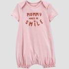 Baby Mommy Smile Romper - Just One You Made By Carter's Pink
