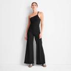 Women's Strappy One Shoulder Jumpsuit - Future Collective With Kahlana Barfield Brown Black Xxs