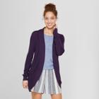 Women's Cocoon Cardigan Sweater - A New Day Purple
