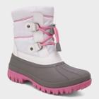 Girls' Paisley Short Bungee Winter Boots - Cat & Jack White