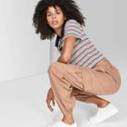 Women's High-rise Baggy Relaxed Cargo Pants - Wild Fable Light Brown