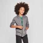Boys' Textured Tech Fleece Full Zip Hoodie - C9 Champion Charcoal Gray Heather Xl, Charcoal Heather
