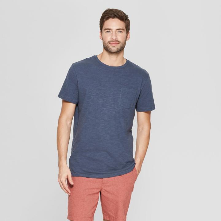 Men's Regular Fit Short Sleeve Crew T-shirt - Goodfellow & Co