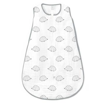 Swaddledesigns Muslin Sleeping Sack Wearable Blanket - Black Hedgehogs