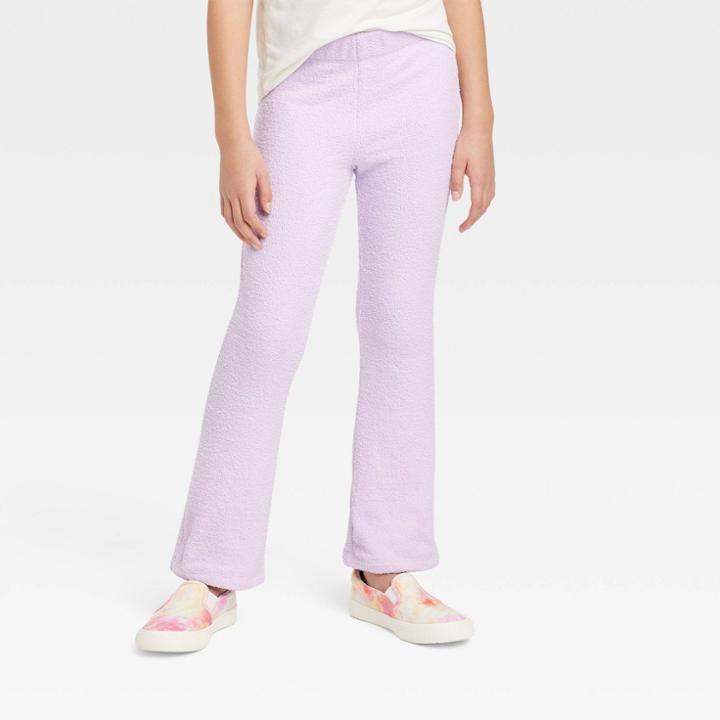 Girls' Cozy Flare Pants - Cat & Jack Purple