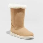 Toddler Girls' Kiley Shearling Style Boots - Cat & Jack Tan