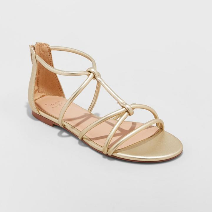 Women's Samina Gladiator Sandals - A New Day Gold