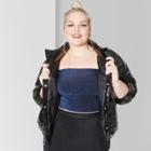 Women's Plus Size Glitter Tube Top - Wild Fable Blue