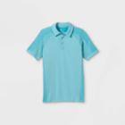 Boys' Seamless Polo Shirt - All In Motion Heather Blue