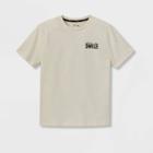 Boys' 'smile' Graphic Short Sleeve T-shirt - Art Class Cream
