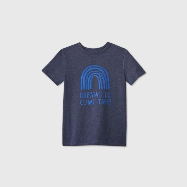Petiteboys' Short Sleeve 'dreams Do Come' Graphic T-shirt - Cat & Jack Navy