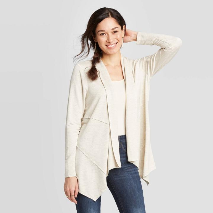 Women's Long Sleeve Jacket - Knox Rose Oatmeal