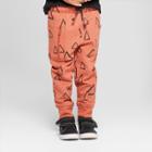 Toddler Boys' Drawn Triangles With One Side Pocket Jogger Pants - Cat & Jack Orange