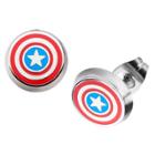 Women's Marvel Captain America Shield Logo Stainless Steel