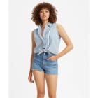 Levi's Women's Sleeveless Rumi Front Button-down Shirt - Frostline Blue