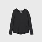 Women's Long Sleeve Twist-back Top - All In Motion Black