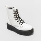 Women's Erin Wide Width Combat Boots - A New Day White