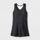 Girls' Tennis Dress - C9 Champion Polka Dot Black/white