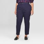 Women's Plus Size Chino Pants - Ava & Viv Navy (blue)