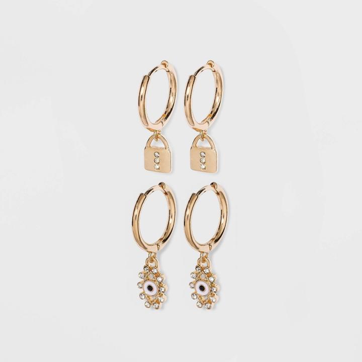 Sugarfix By Baublebar Charm Huggie Hoop Earring