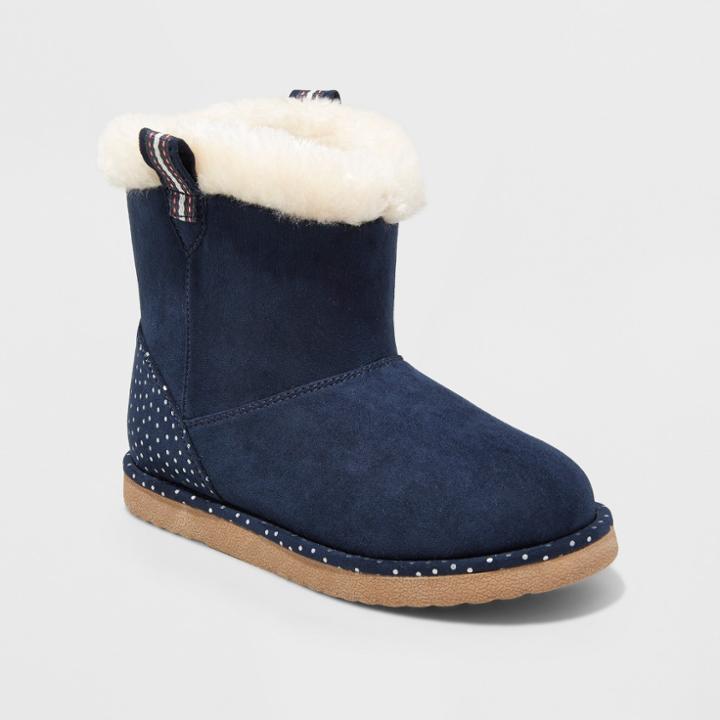 Girls' Hollie Fashion Boots - Cat & Jack Navy