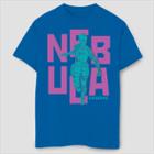 Boys' Marvel Text Pop Nebula Short Sleeve T-shirt - Blue