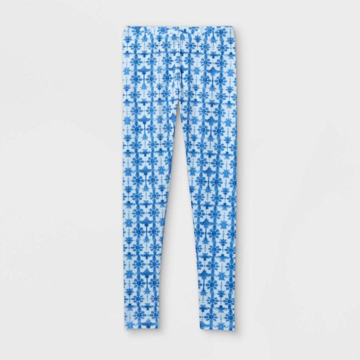 Girls' Tie-dye Leggings - Cat & Jack Blue