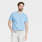 Men's Tall Regular Fit Short Sleeve Crewneck T-shirt - Goodfellow & Co Blue