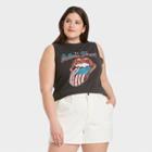 The Rolling Stones Women's Rolling Stones Plus Size Americana Graphic Tank Top - Black