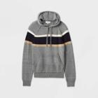 Men's Striped Regular Fit Hooded Sweater - Goodfellow & Co Gray