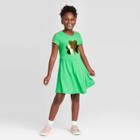 Girls' Flip Sequin Shamrock Dress - Cat & Jack Green Xs, Girl's,