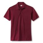 Dickies Young Men's Pique Uniform Polo Shirt - Burgundy (red)
